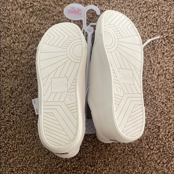 NWT Justice leopard stripe tennis shoes - Picture 3 of 5